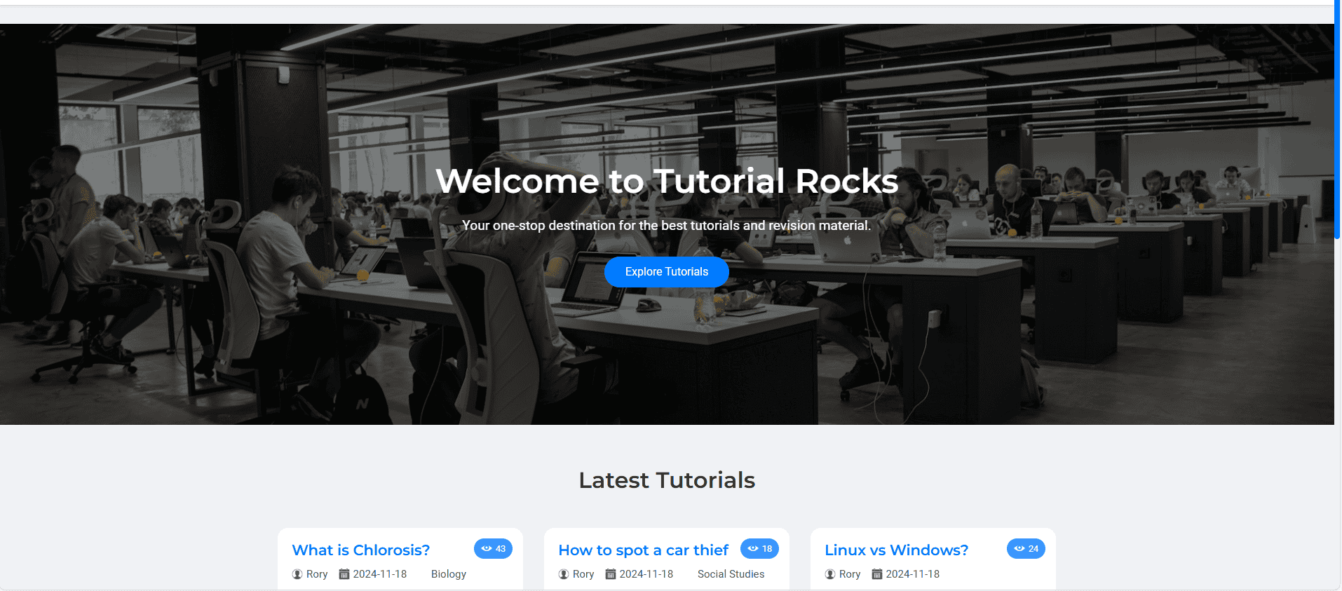 Tutorial Rocks – December 2024